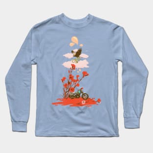 MOTORBIKE AND HAWK Long Sleeve T-Shirt